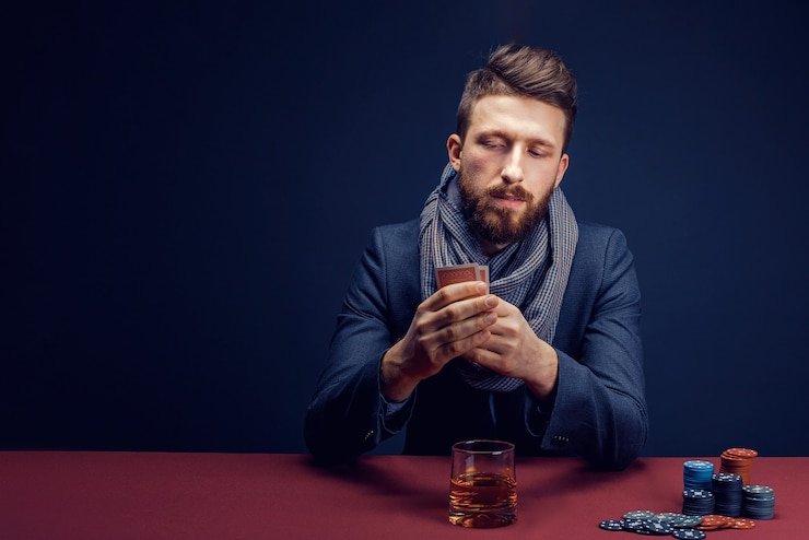 Mobile app showing live blackjack table and deposit options